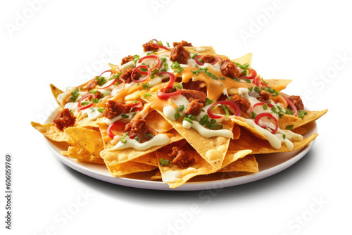 Delicious Plate of Nachos o...