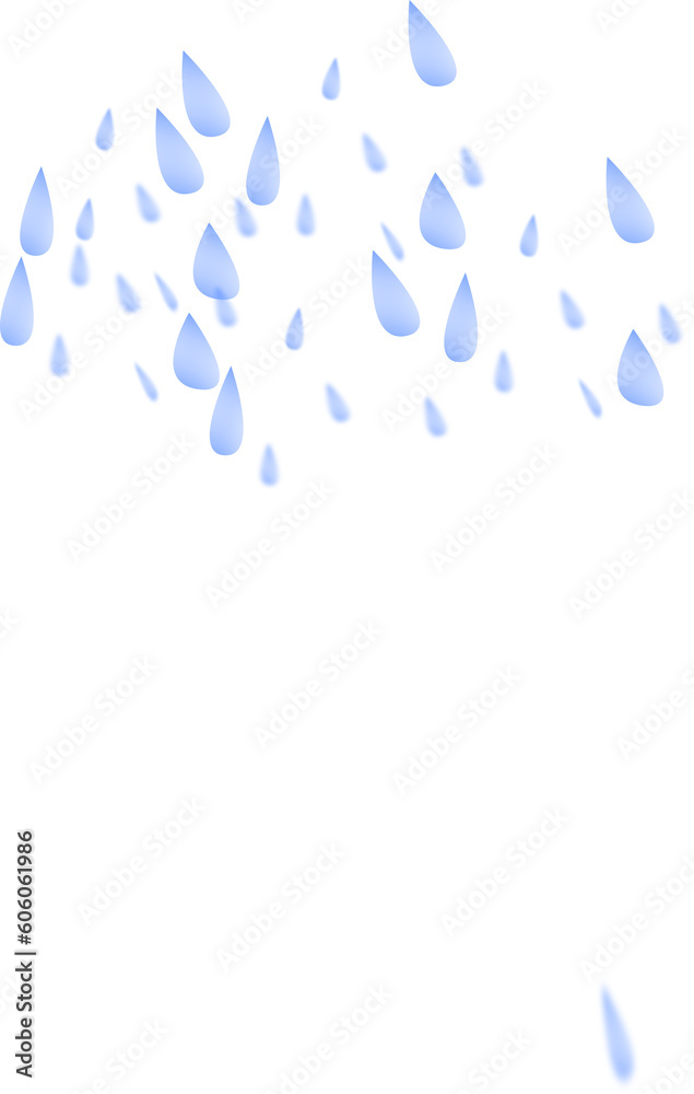 rain of water drops geometric pattern symbol