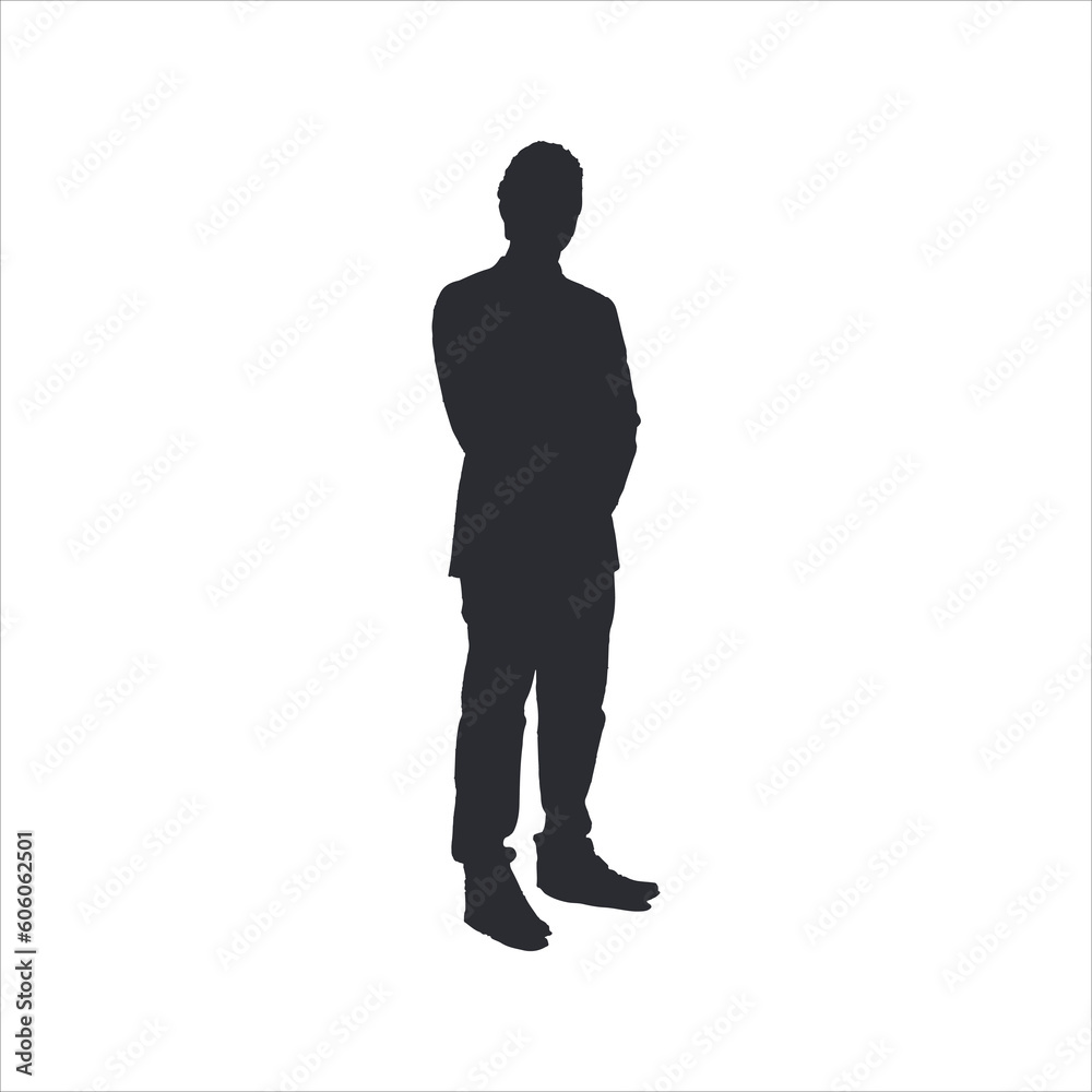 A gentleman silhouette vector art work