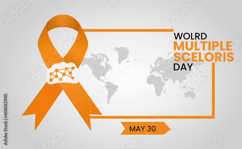 Vector Illustration of World Multiple Sclerosis Day. flat design, vektor design