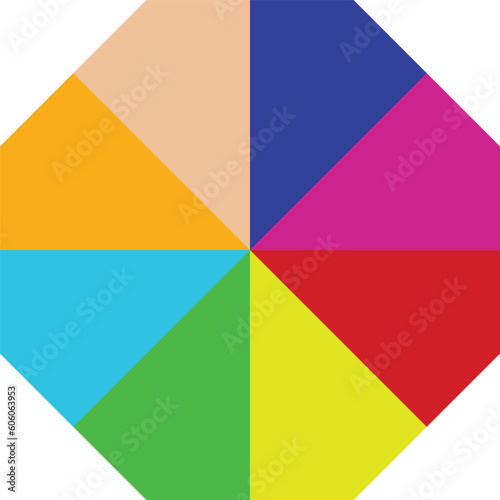 Multi Color pastel, rainbow vector texture in style. Beautiful illustration with octagonal. Backgrounds for mobile phones, laptops, photos, web, white background,