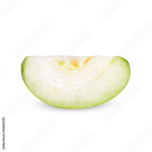 Sliced Guava fruit isolated on white background
