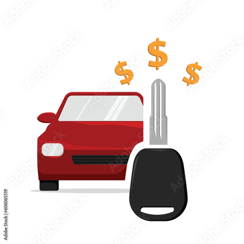 car rent key symbol icon car sold key handover