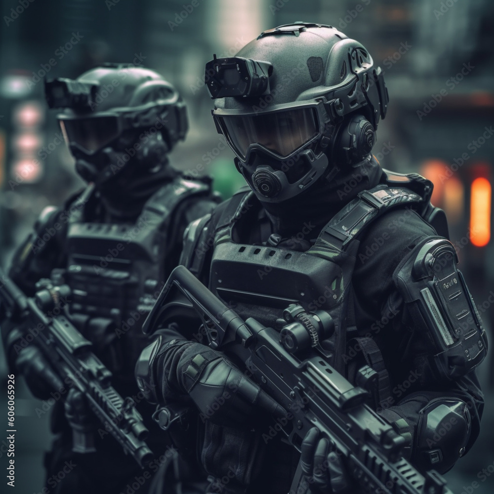 Modern space soldiers. Generative AI. Modern space soldiers. Generative AI.