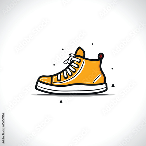 Sneaker Vector Illustration Shoe Vector Shoe Logo Design