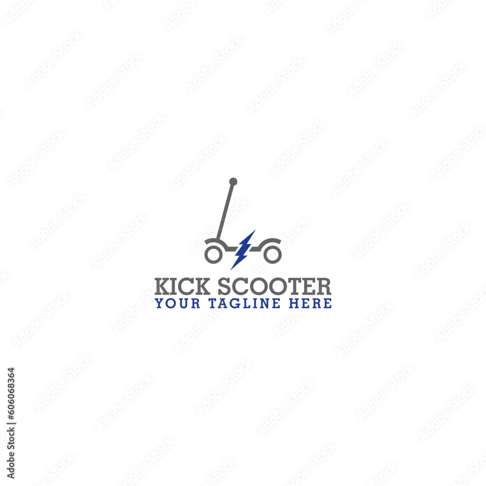 Electric Scooter icon design template isolated on white background Electric Scooter icon design template isolated on white background