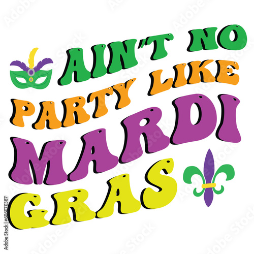 Mardi Gras Retro Design