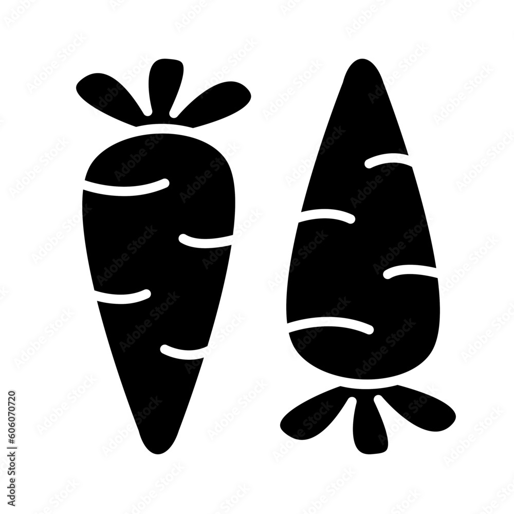 Solid CARROT design vector icon design vector line icon svg Solid CARROT design vector icon design vector line icon svg