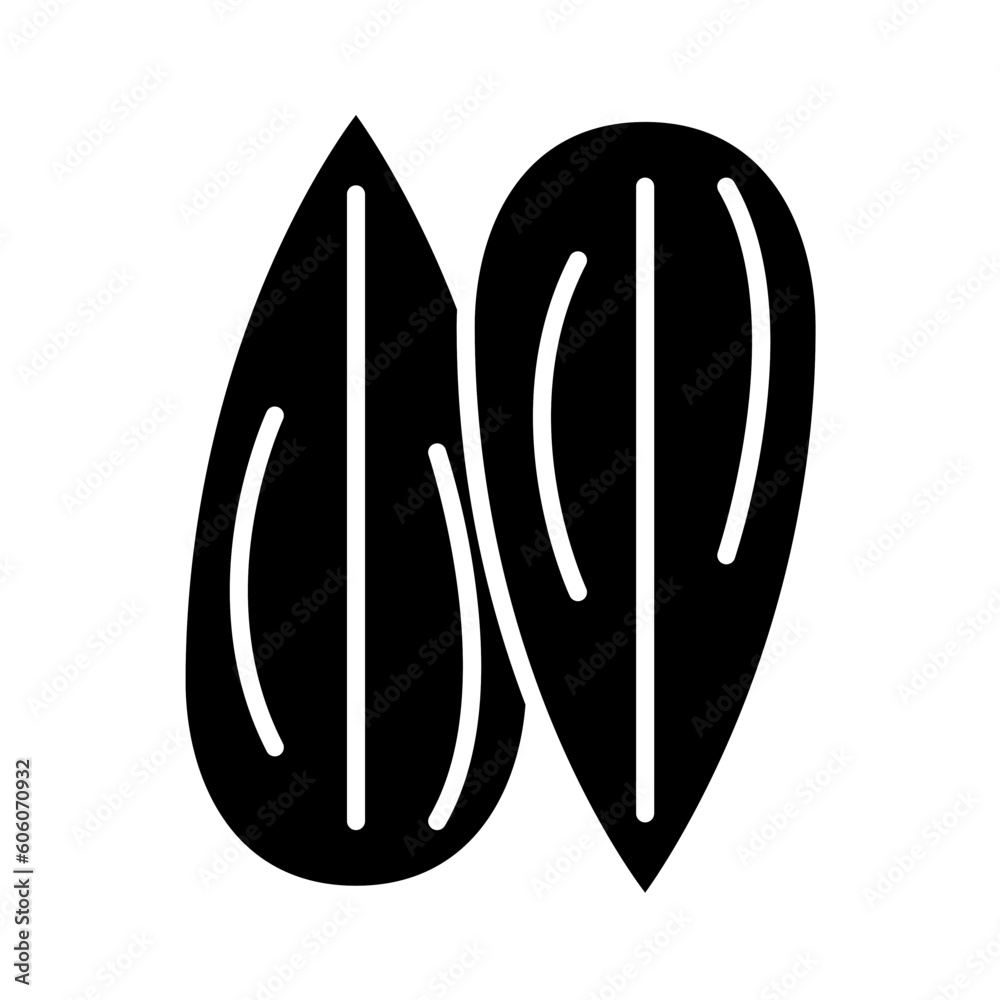Solid SUNFLOWER SEED design vector icon design vector line icon svg Solid SUNFLOWER SEED design vector icon design vector line icon svg