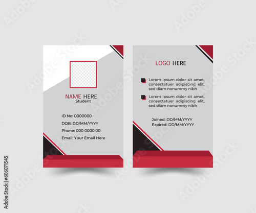 Modern ID Card design template. 