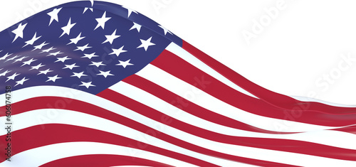 American Flag Wave Close Up