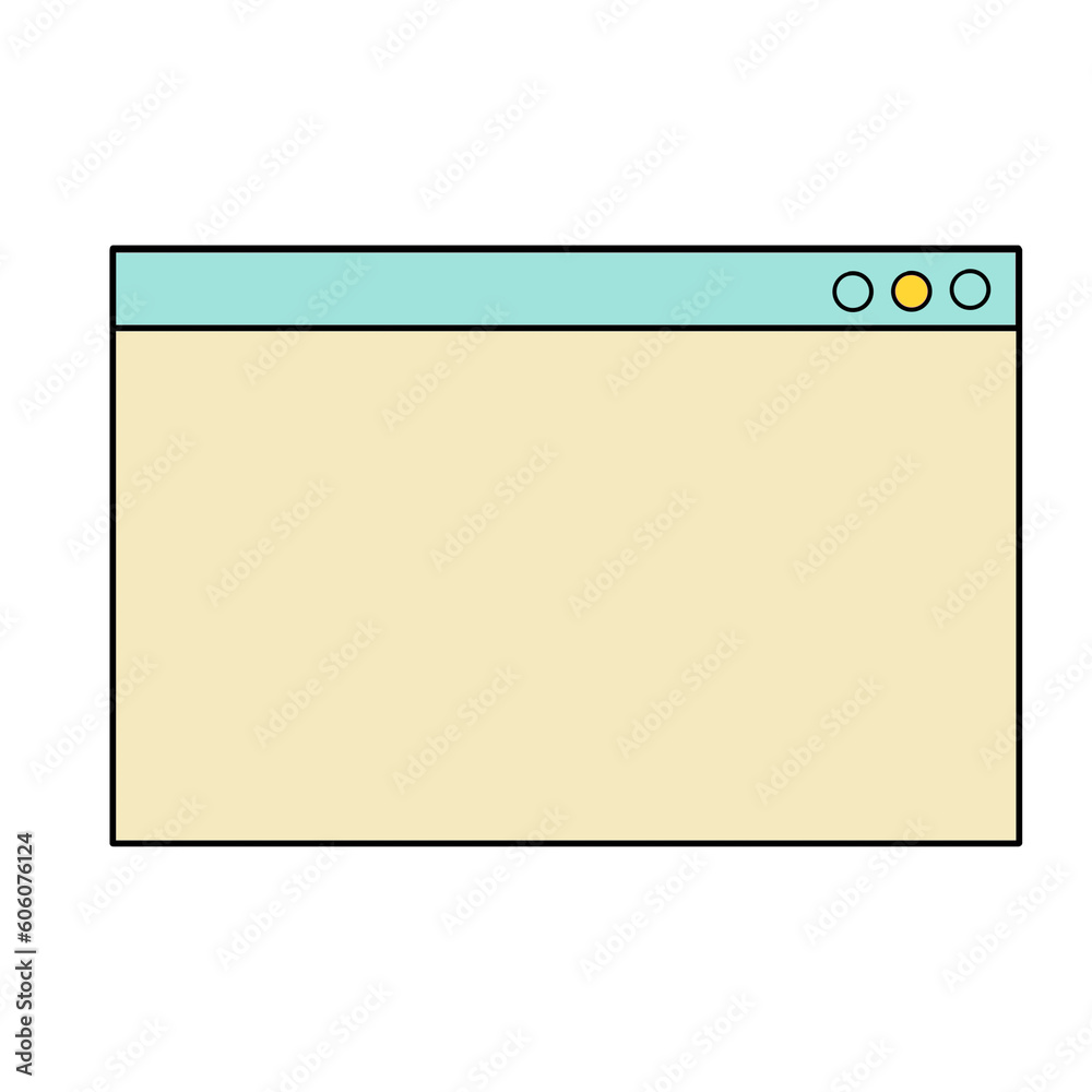 Window dialog box, email browser computer windows screen background illustration hand drawn pastel colors Window dialog box, email browser computer windows screen background illustration hand drawn pastel colors