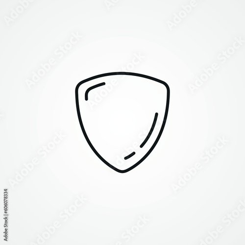 shield line icon. Secure outline icon. Free Download shield line icon. Secure outline icon. - GFXLoad
