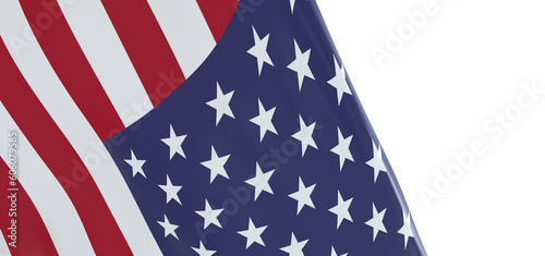 Fototapeta Naklejka Na Ścianę i Meble -  American Flag or United States of America national flag background in sunlight, close up