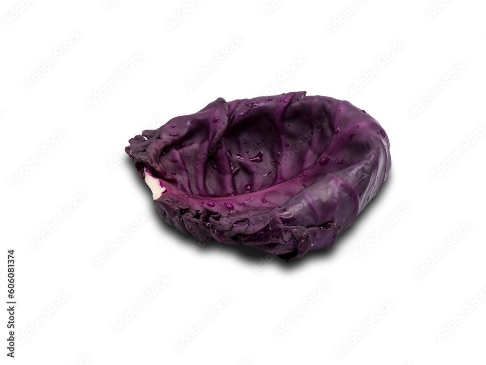 red cabbage isolated on white red cabbage isolated on white