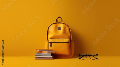 school supplies and back to school concept, generative ai