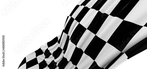 Black and white flag