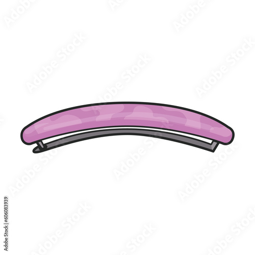 Hairpin vector icon.Cartoon vector icon isolated on white background hairpin .