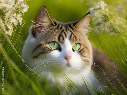 Captivating Close-Ups of Adorable Cats Generated by AI