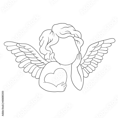 Cupid drawn in one line