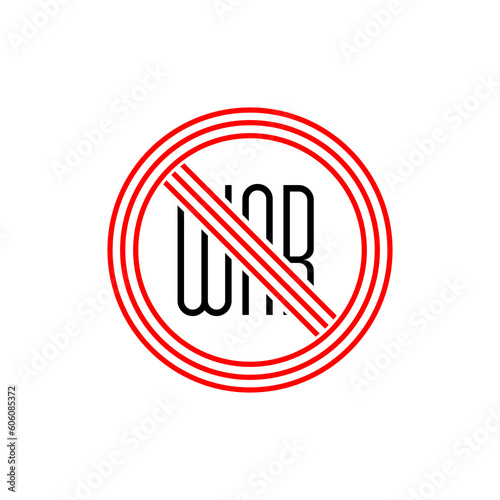 No war sign icon isolated on transparent background