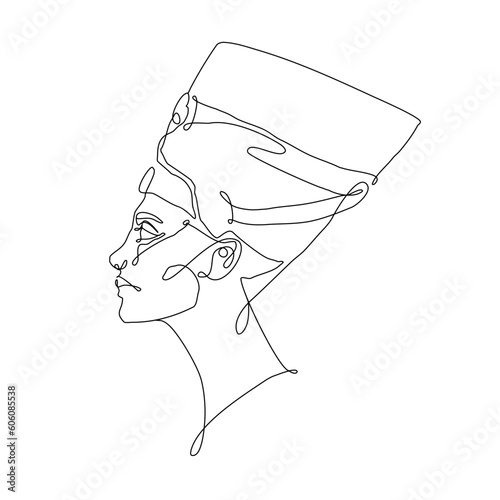 portrait of a man in profile from ancient Egypt