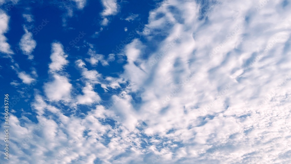 Image of a blue sky and some clouds with copy space for text. Image of a blue sky and some clouds with copy space for text.