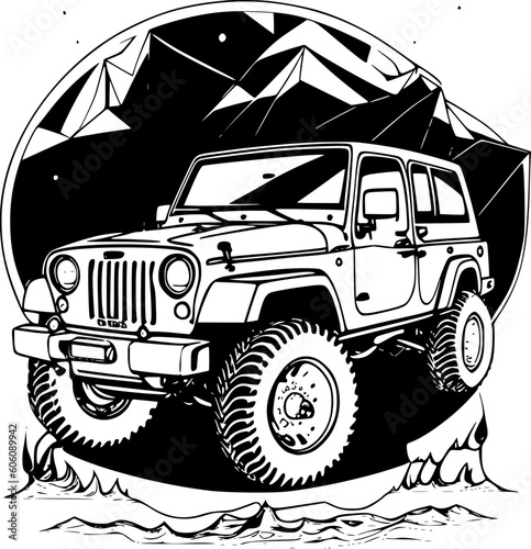 Jeep Rock Crawler vector