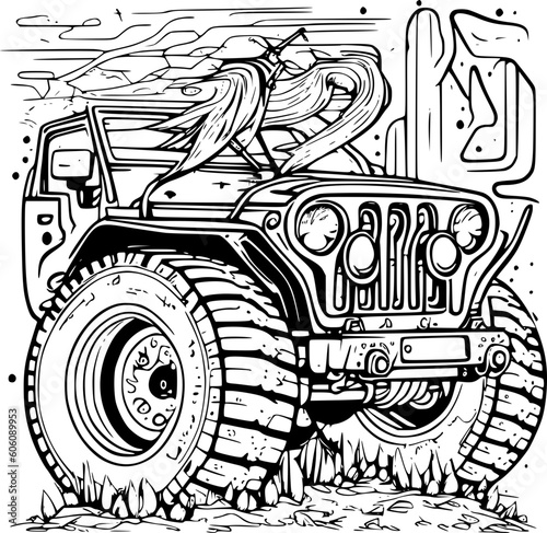 Jeep Rock Crawler vector
