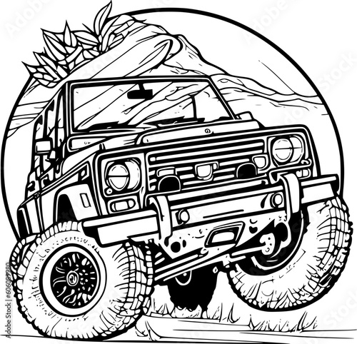 Jeep Rock Crawler vector