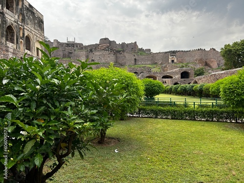 Bild auf Leinwand Golconda fort front view ; Hyderabad, India