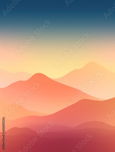 Abstract blurred gradient background. Generative AI