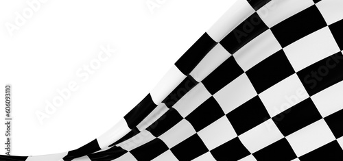 grid abstract background chess checkered flag finish line victory 3d rendering
