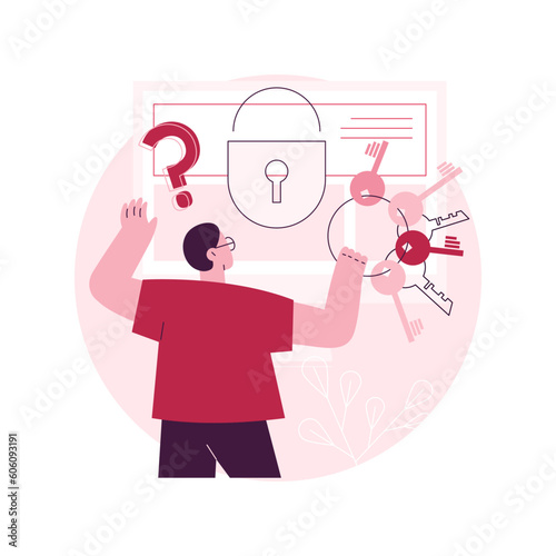 Decision making abstract concept vector illustration. Problem solving skill, leadership, decision-making framework, tree analysis, rational approach, business management abstract metaphor.