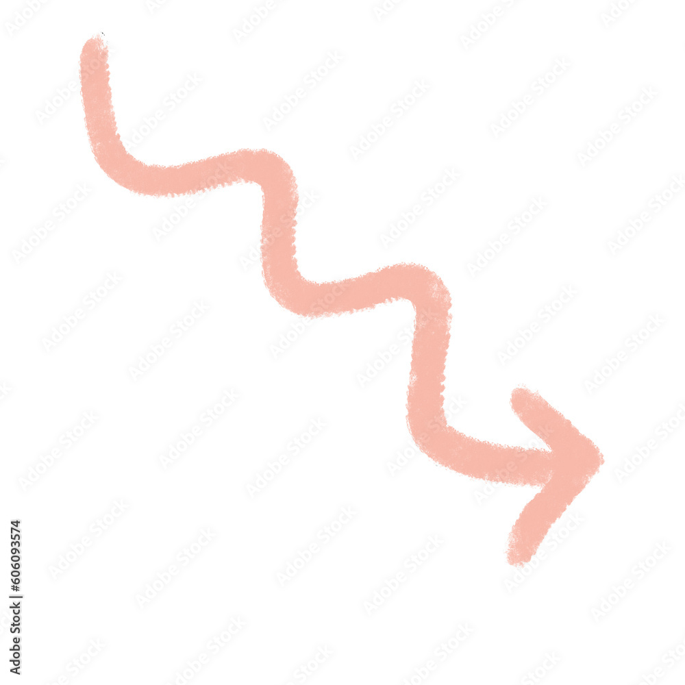Random arrows elements hand drawn illustration black pastel colors Random arrows elements hand drawn illustration black pastel colors
