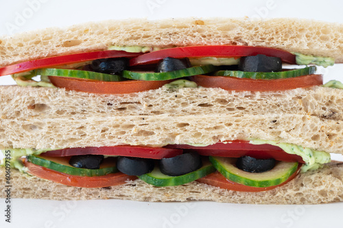 Vegeterian sandwich with fr...
