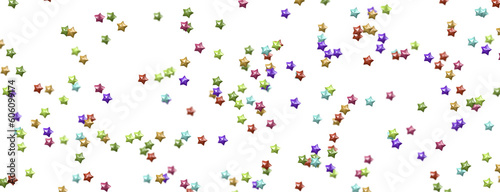 XMAS Stars - Banner with golden decoration. Festive border with falling glitter dust and stars. png transparent