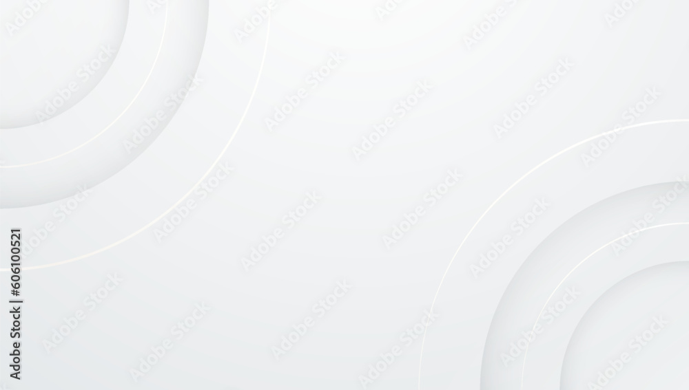 Minimalist and elegant, 3D overlap modern white background abstract circle shape with shadow overlay golden line effect design vector illustration Minimalist and elegant, 3D overlap modern white background abstract circle shape with shadow overlay golden line effect design vector illustration
