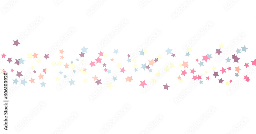 colorful abstract modern 3d stars - png transparent