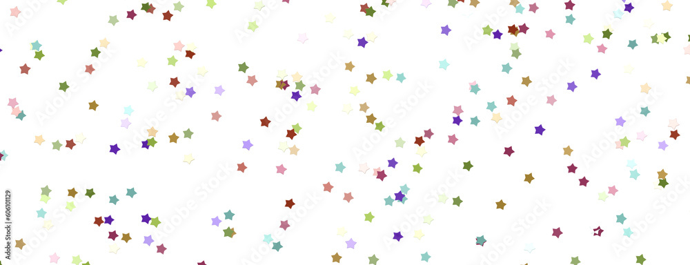 colorful Stars - modern 3d abstract