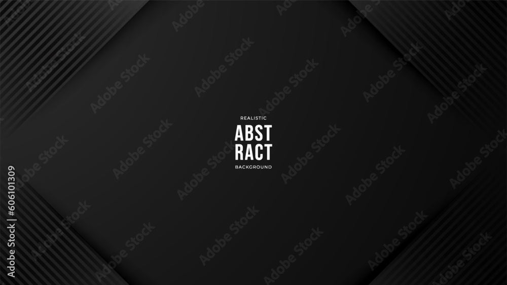 Black premium abstract background with luxury dark lines and darkness ...