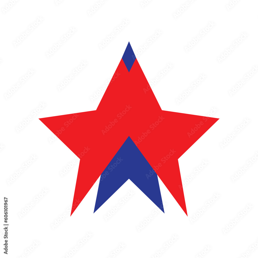 Obraz premium star icon vector on a white background