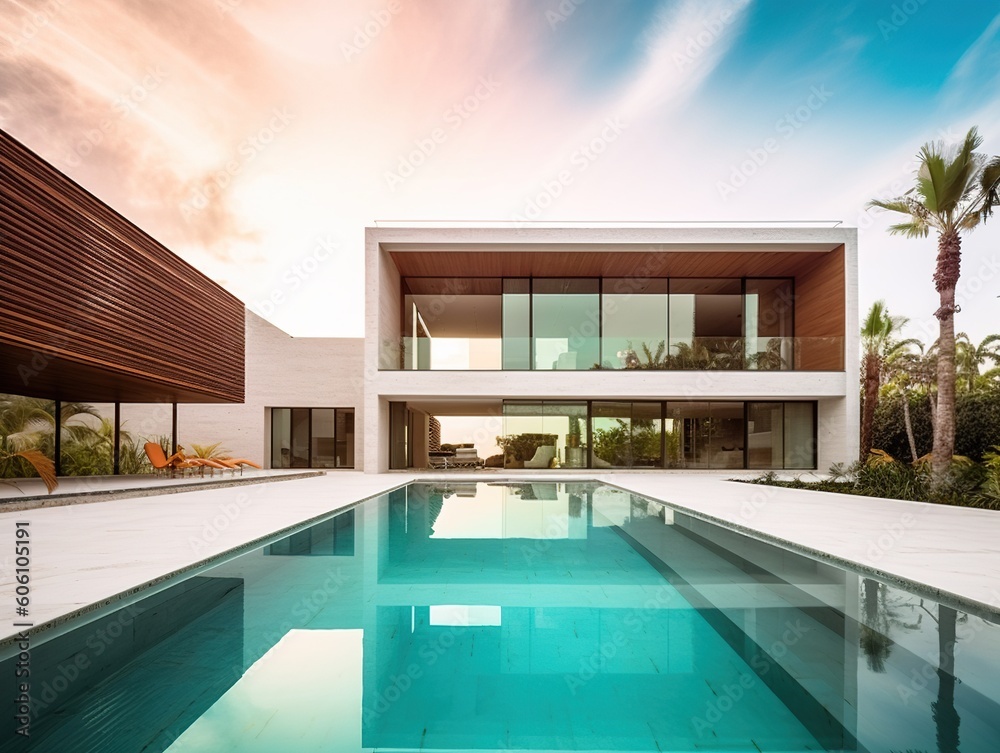 Fototapeta premium luxury swimming pool