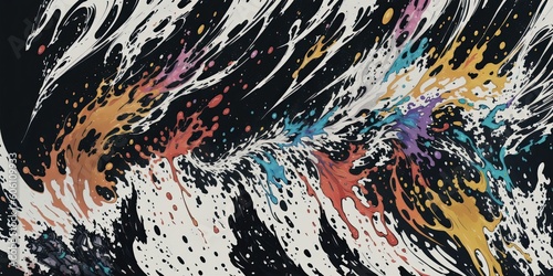 Abstract colorful background. Created with Generative AI technology.