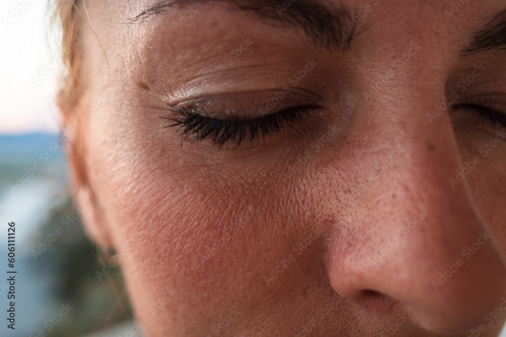 wink female eye with wrinkles around wink female eye with wrinkles around