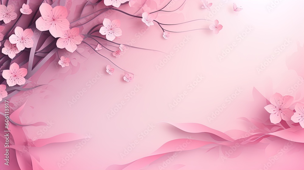 Abstract pink tone lights background. Generative AI