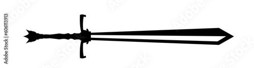 sword silhouette - vector illustration	