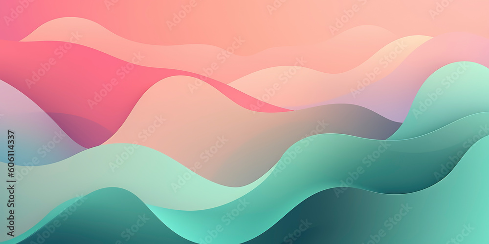 Soothing Pastel Hues in Abstract Wallpaper: Calm and Serene. Generated AI Soothing Pastel Hues in Abstract Wallpaper: Calm and Serene. Generated AI