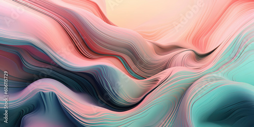 Abstract Wallpaper in Soft Pastel Tones: Elegance and Tranquility. Generated AI