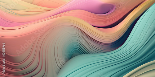 Subtle Elegance: Abstract Wallpaper in Pastel Shades. Generated AI